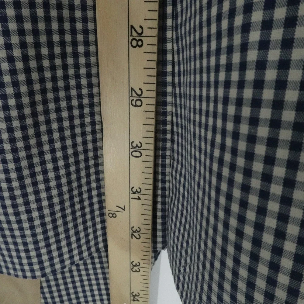 Orvis‎ Blazer Mens 52L Blue Gingham Check Sport Coat Business Casual Office